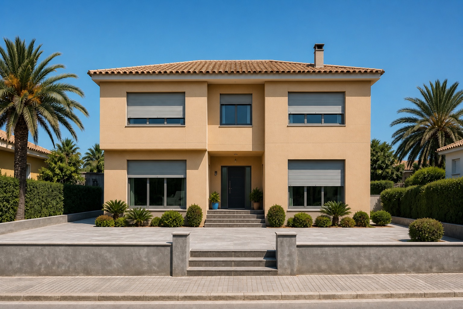 Exterior de la casa antes de pintar