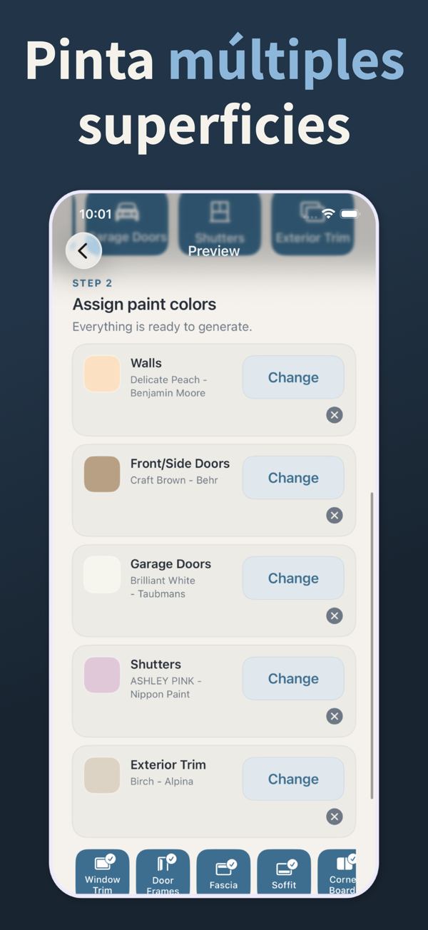Exterior Paint Visualizer - Before and after comparison