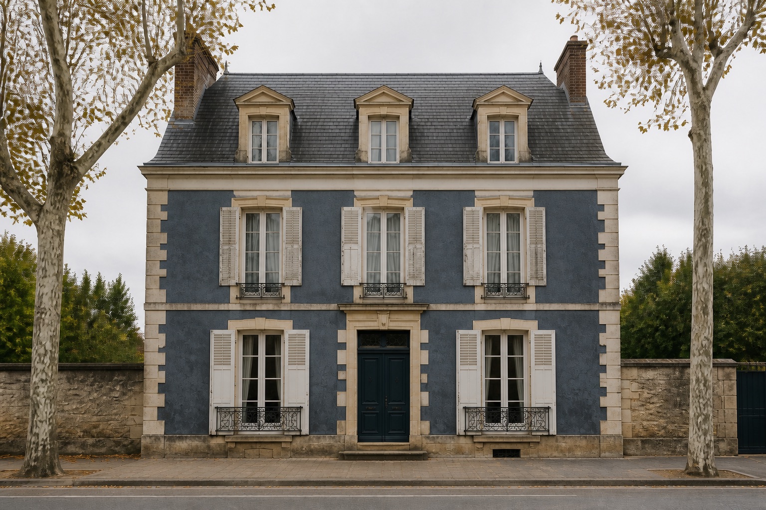 Extérieur de la maison avant la peinture