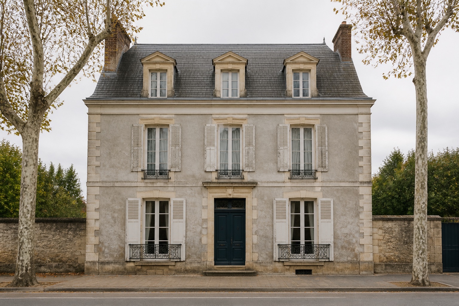 Extérieur de la maison après la peinture