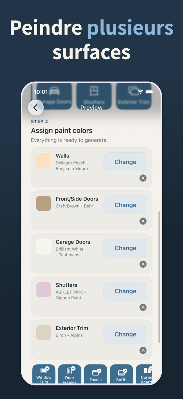 Exterior Paint Visualizer - Before and after comparison