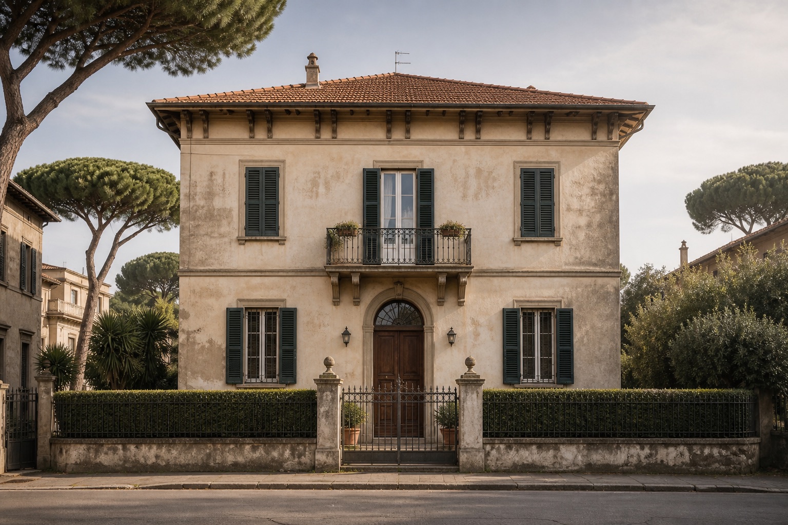 Esterno della casa dopo la pittura