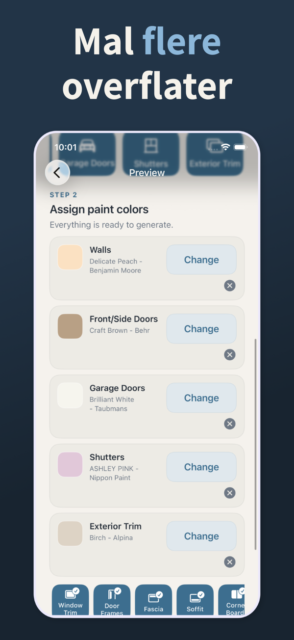 Exterior Paint Visualizer - Before and after comparison