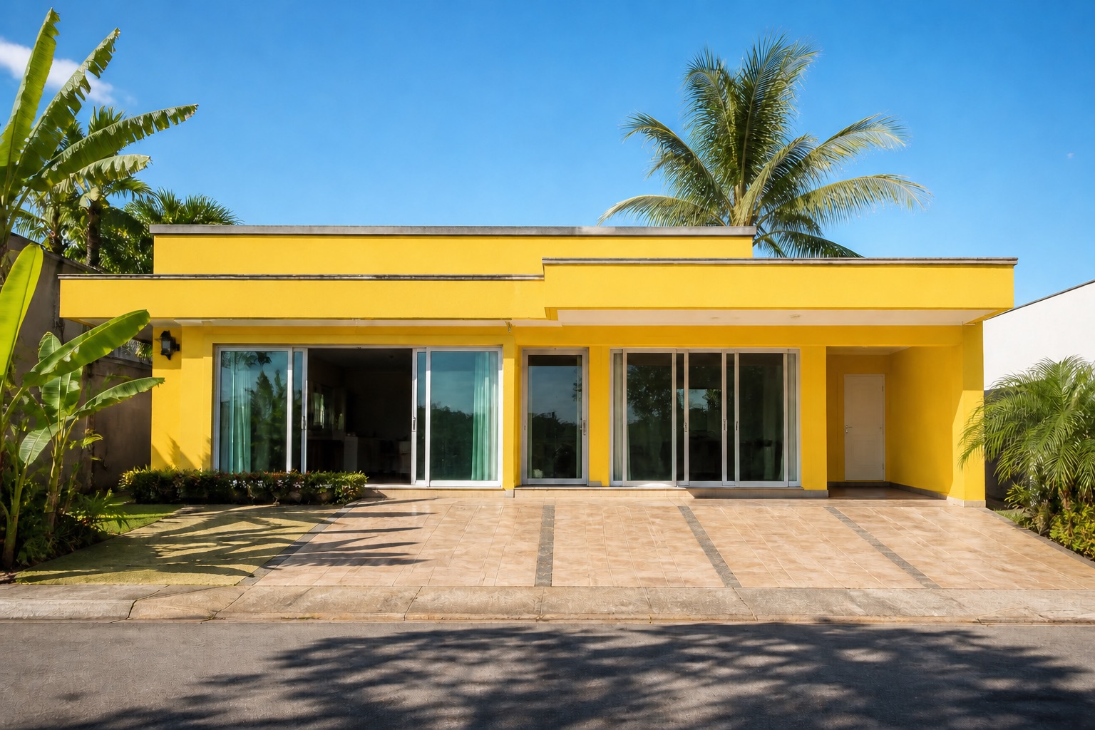 Exterior da casa antes da pintura