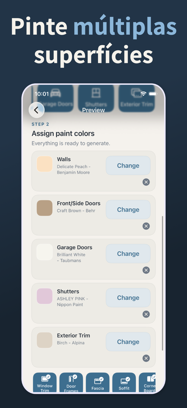 Exterior Paint Visualizer - Before and after comparison
