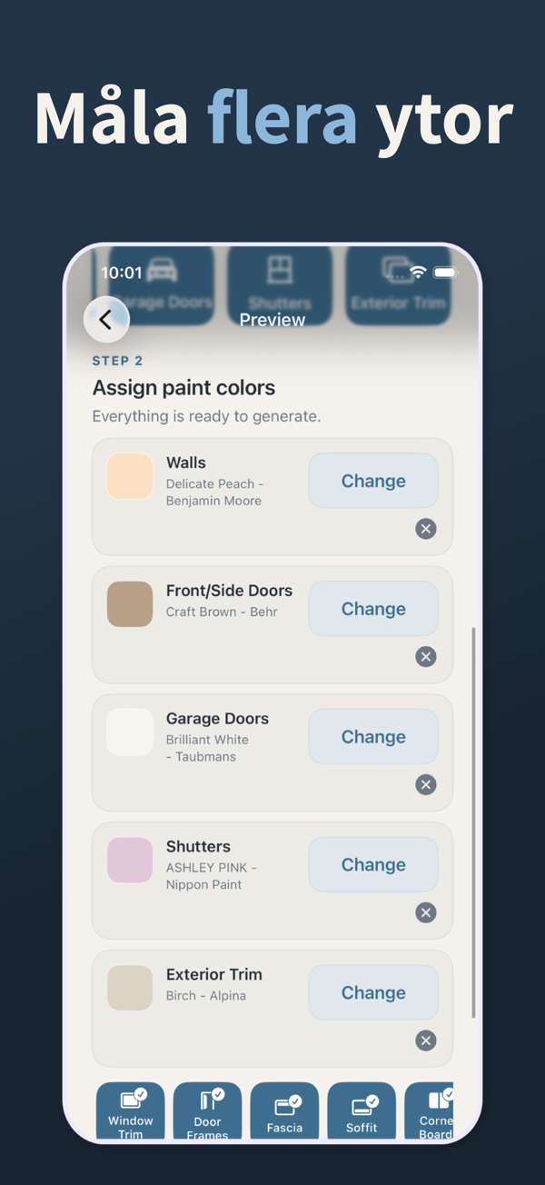 Exterior Paint Visualizer - Before and after comparison